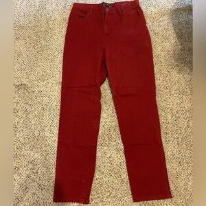 Gloria Vanderbilt Women's Straight Leg Red Jeans